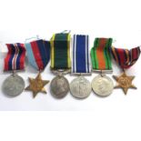 Selection of ww2 medals and territorial medal with police medals to Serg William m Thompson
