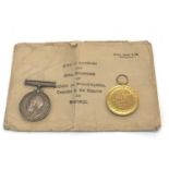 Pair of ww1 medals to m-338489 pte h.rblyth a.s.c