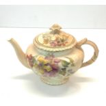 2 Royal Worcester blush ivory teapot in good condition