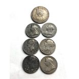Selection of victorian silver commemorative coins /medals plus edward v11 coin /medal