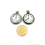 Vintage gents WW2 GSTP pocket watches hand-wind spares and repairs, inc engraved casebacks., white