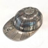 Vintage silver jockey cap tea caddy spoon please see images for details