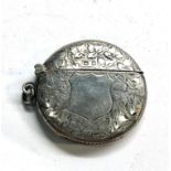 Antique silver vesta / match striker