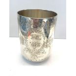 Victorian silver beaker, weight approx 157.8g