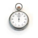 Antique split second chronograph Rattrapante stopwatch working order but no warranty given