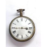Antique verge fusee pocket watch by Thomas King London watch winds and ticks but no warranty given