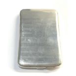 Large silver cigarette case Birmingham silver hallmarks weight 185g please see images for details