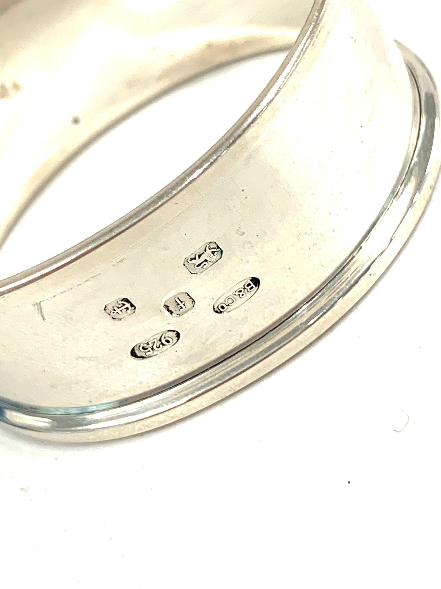 Set of 4 silver serviette rings - Image 2 of 2