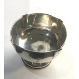 Hallmarked silver rose bowl Birmingham silver hallmarks measures approx 11.5cm dia height 9.3cm