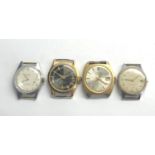 Selection of 4 vintage gents wristwatches ancre cola marble and kienele spares or repair