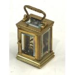 Miniature brass carriage clock non working