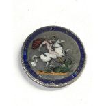 Georgian silver crown enamelled please see images for details