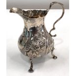 Antique silver cream jug, London silver hallmarks
