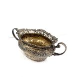 Large antique silver sugar bowl by goldsmiths & silver smiths London silver hallmarks