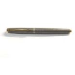 Vintage silver and 14ct gold nib fountain pen please se images for details