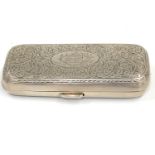 Antique silver sherut box Birmingham silver hallmarks