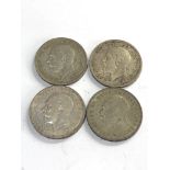 4 Silver crowns please see images for details