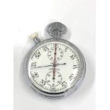 Split second Nero Lemania stopwatch, in working order but no warranty is given engraved on the