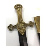 British Victorian band sword and scabbard