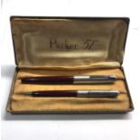 Boxed parker 51 pen and fountain pen
