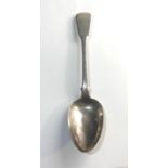 Georgian silver serving spoon measures approx 22cm long London silver hallmarks weight approx 78g