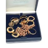 Selection of gold jewellery weight 20.8g