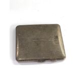 Art deco engine turned silver cigarette case weight 70g