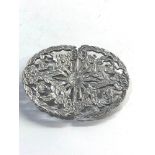 Vintage silver nurses buckle London silver hallmarks date letter p
