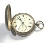 Antique silver full hunter pocket watch by D.C.Shier & Co hight st Christchurch New Zealand not