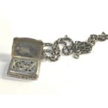 Victorian silver vinaigrette please see images for details comes on later chain attached