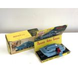 Dinky 104 Spectrum pursuit vehicle box on box in bad condition, door does not shut