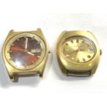 2 Vintage gents wristwatches Tissot and Citizen the Tissot missing winder and non working edox winds