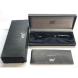Boxed Mont Blanc ball point pen in good condition in original box with booklet