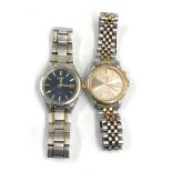 2 Seiko Kinetic gents wristwatches