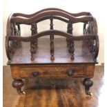 Victorian walnut canterbury