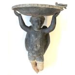 Antique led cherub water feature, measures approx 23" tall please see images for details