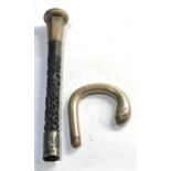 2 silver handles for walking sticks please see images for details 1 Chinese silver with part