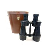 Vintage cased Ross London binoculars