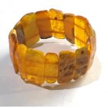 Amber bracelet measures approx 27mm wide please see images for details