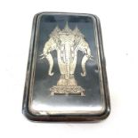 Indian silver cigarette case