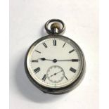 Silver pocket watch makers h.c.Boddington Manchester watch winds and ticks but no warranty given