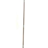 Silver mounted walking stick