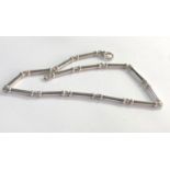 Beautiful solid sterling silver chain from designer QUINN measures approx 43cm long weight 56g