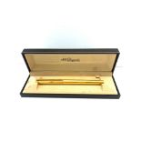 Boxed 18ct gold nib Dupont fountain pen engraved presentation on cap