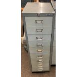 Bisley multi drawer vintage filing cabinet 9 draws