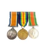 WW1 medals to pte .j.smith notts & derby with ww2 medal