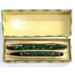 Vintage Conway Stewart 14 fountain pen set boxed please see images for details