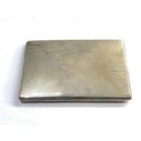 Vintage engine turned cigarette case birmingham silver hallmarks weight 130g