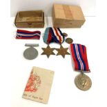 Original boxed WW2 medals