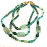 Vintage Farah Lister bead necklace